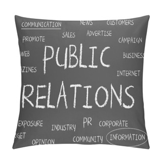 Personality  Public Relations Word Cloud Pillow Covers