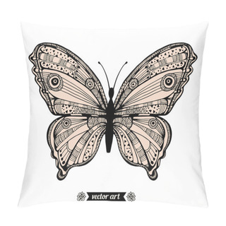 Personality  Outline Monochrome Butterfly Pillow Covers
