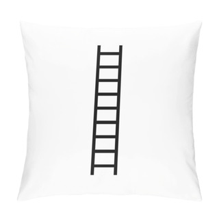 Personality  Ladder Icon Illustrated In Vector On White Background Pillow Covers