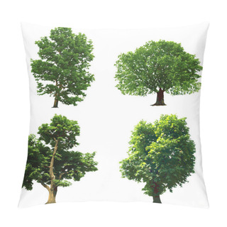 Personality  Collection Green Trees. Vector Illustration Pillow Covers