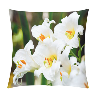 Personality  White Lilies Pillow Covers