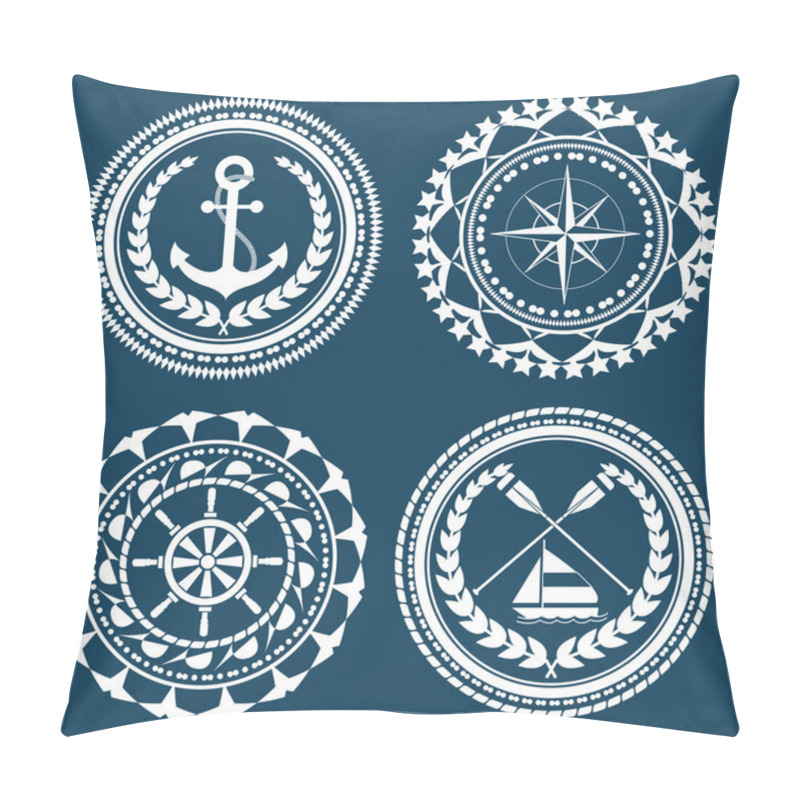 Personality  Nautical Symbols pillow covers