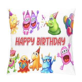 Personality  Monster Birthday Pillow Covers