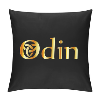 Personality  Odin- The Graphic Is A Symbol Of The Horns Of Odin, A Satanist Symbol  Pillow Covers