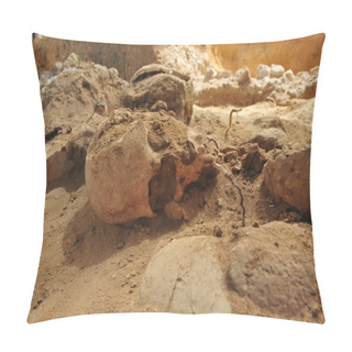 Personality  Human Scull Excavation Pillow Covers