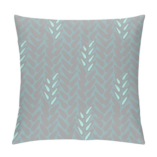 Personality  Pattern With Stylized Wheat And Rye Plant Motifs Pillow Covers