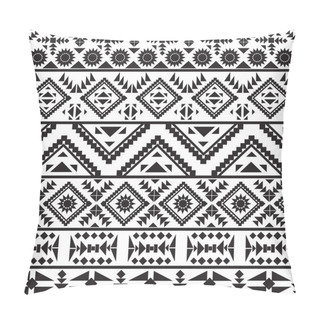Personality  Seamless Black And White Aztec Pattern Pillow Covers