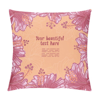 Personality  Hibiscus Flowers Retro Vignette Pillow Covers