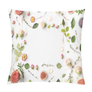 Personality  Floral Concept With Flowers And Figs Pillow Covers