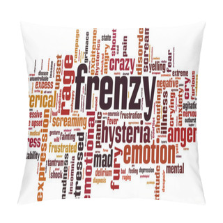 Personality  Frenzy Word Cloud Pillow Covers