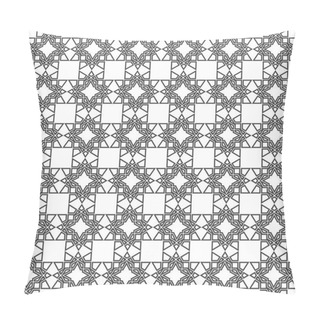 Personality  Vector Modern Geometry Pattern Hexagon, Abstract Geometric Background, Trendy Print, Monochrome Retro Texture, Hipster Fashion Design Pillow Covers