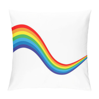 Personality  Rainbow Vector Illustration. Colorful Abstract Design. Color Graphic Symbol Rain Bow Spectrum. Pillow Covers