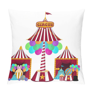 Personality  Group Of Circus Tents Pillow Covers