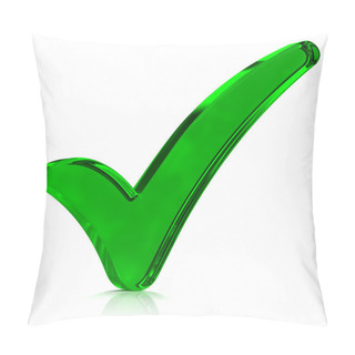 Personality  Green Check Mark Symbol Pillow Covers