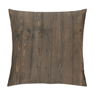 Personality  Natural Dark Wood Plank Backdrop, Boards As An Abstract Background With Empty Space As A Template, Wood Structure Pillow Covers