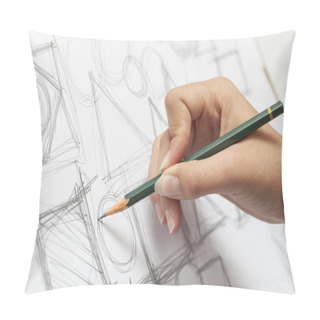 Personality  Female Designer Scribbling Pillow Covers