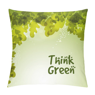 Personality  Creative Globe For Ecology Concept. Pillow Covers
