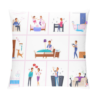 Personality  Neighbors Relations Cartoon Characters Pillow Covers