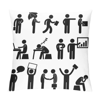 Personality  Business Finance Office Workplace Man Working Pillow Covers