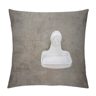 Personality  White Plastic Soap Dish Mounted The Modern Cement Wall.  Pillow Covers