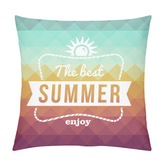 Personality  Retro Summertime Holidays Poster Pillow Covers