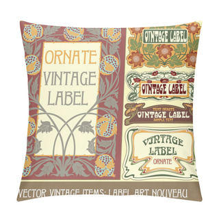 Personality  Label Art Nouveau Pillow Covers