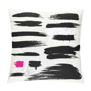 Personality  Set Of Grunge Brush Pillow Covers