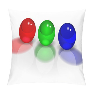 Personality  RGB Three Balls Vector Pillow Covers