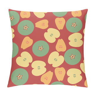 Personality  Vector Background With Apple And Pears. Pillow Covers