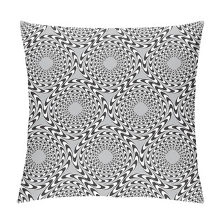 Personality  Optical Illusion, Vector Seamless Pattern Background, Rhombuses Pillow Covers