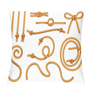 Personality  Ropes Knots Realistic Set Pillow Covers