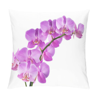 Personality  Orchid On White Pillow Covers