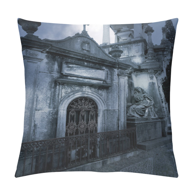 Personality  Old european cemetery pillow covers