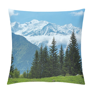Personality  Mont Blanc Mountain Massif (view From Plaine Joux Outskirts) Pillow Covers