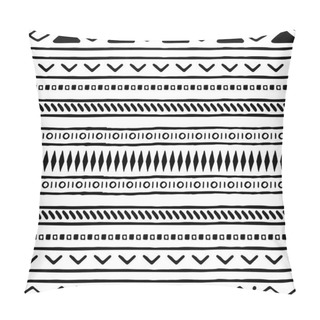 Personality  Vector Hand Drawn Seamless Tribal Pattern. Abstract Ethnic Seamless Pattern.  Pillow Covers