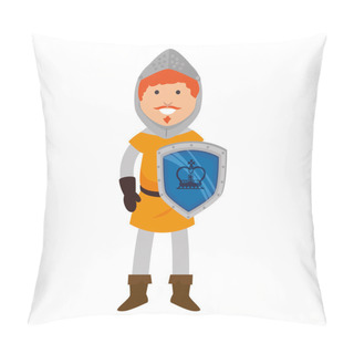 Personality  Man Medieval Warrior Cartoon Pillow Covers
