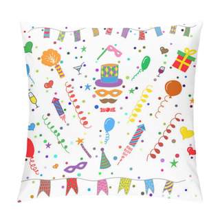Personality  Carnival Symbols Collection - Carnival Masks, Party Decorations. Pillow Covers