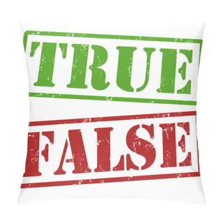 Personality  True And False Stamps Pillow Covers
