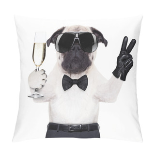 Personality  Cool Dog Peace Pillow Covers