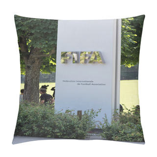 Personality  Stele At The Entrance Of The FIFA Headquarter Pillow Covers