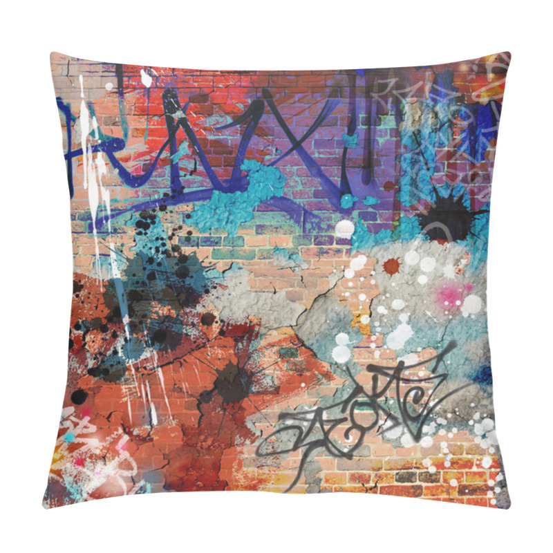 Personality  Graffiti Background pillow covers