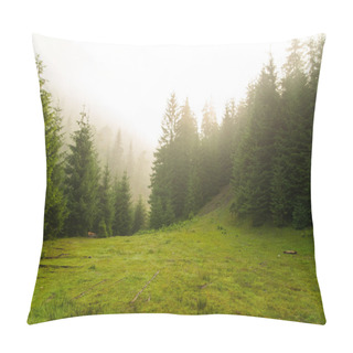 Personality  Beautiful Pine Trees On  Mountains Pillow Covers