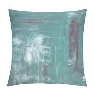 Personality  Turquoise Abstract Art Painting Pillow Covers