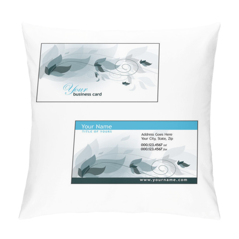 Personality  Business Card Template. Vector Eps10 Illustration. pillow covers