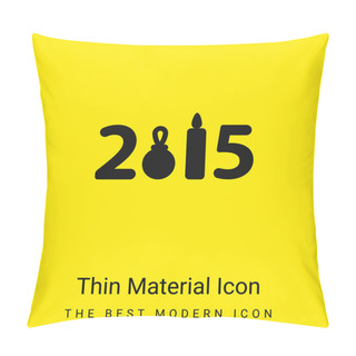 Personality  2015 Minimal Bright Yellow Material Icon Pillow Covers