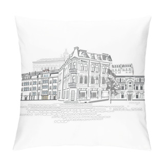 Personality  Series Of Streets In Old City Pillow Covers