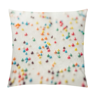 Personality  Close-up View Of Colorful Sprinkles On Delicious Easter Cake Pillow Covers