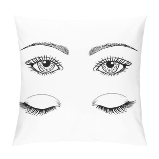 Personality  Make Up Eyes Pillow Covers