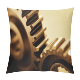 Personality  Two Steel Gears Pillow Covers