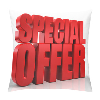 Personality  3D Special Offer Word On White Isolated Background Pillow Covers